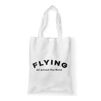Thumbnail for Flying All Around The World Designed Tote Bags