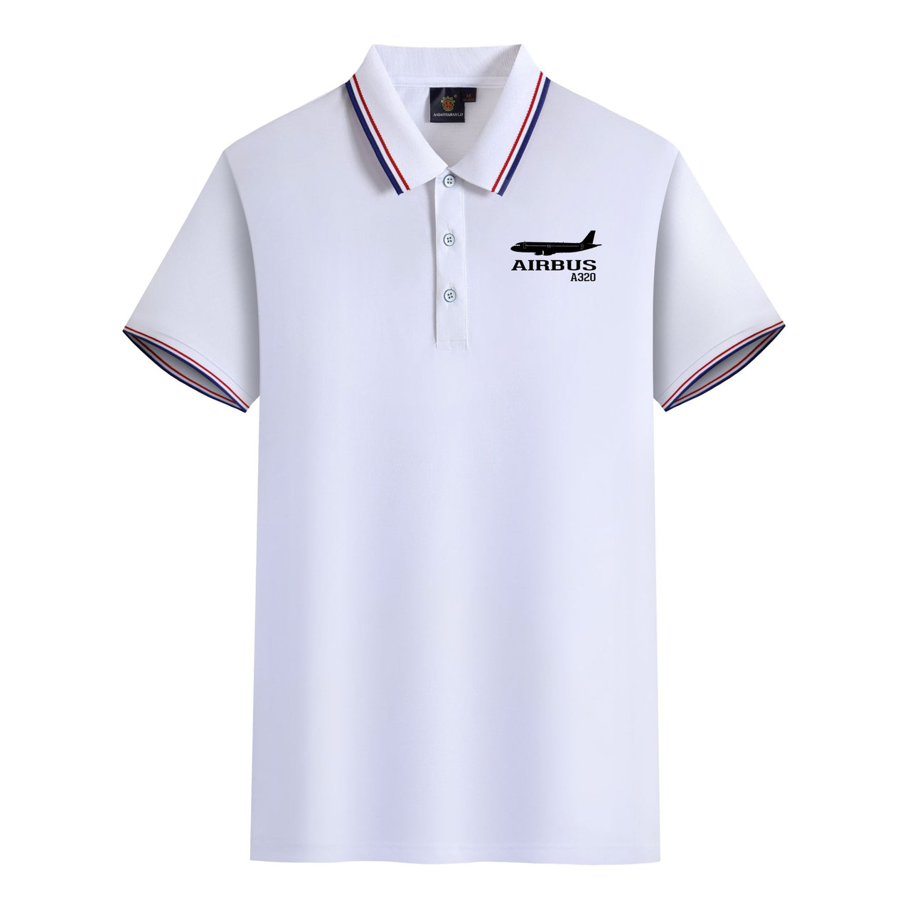 Airbus A320 Printed Designed Stylish Polo T-Shirts
