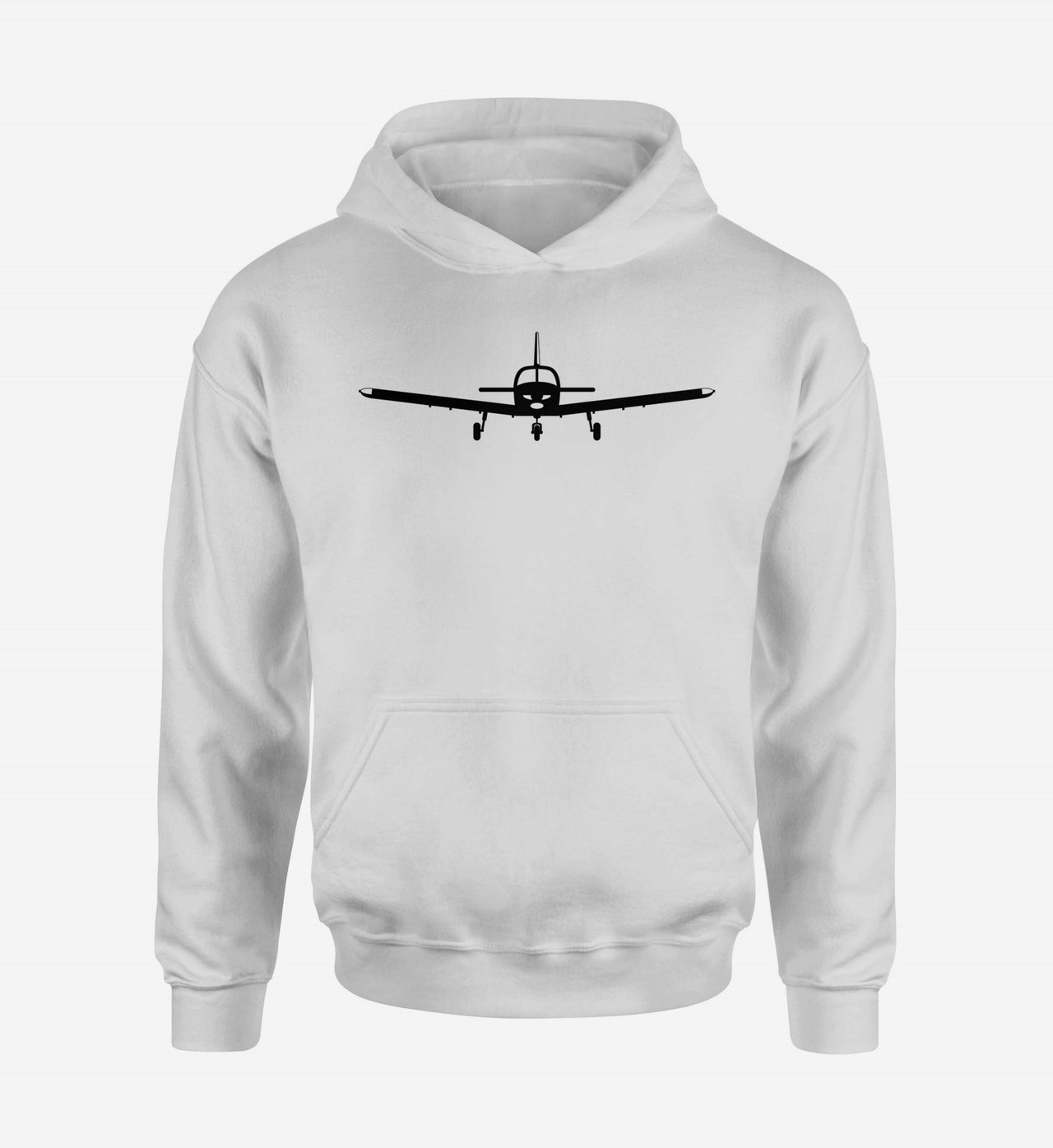 Piper PA28 Silhouette Plane Designed Hoodies