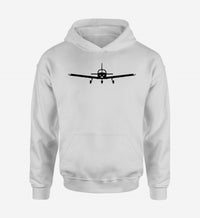 Thumbnail for Piper PA28 Silhouette Plane Designed Hoodies