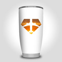 Thumbnail for Supermen of The Skies (Sunset) Designed Tumbler Travel Mugs