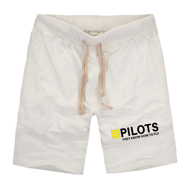 Pilots They Know How To Fly Designed Cotton Shorts