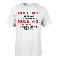 Thumbnail for Rule 1 - Pilot is Always Correct Designed T-Shirts