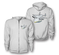 Thumbnail for Antonov 225 (2) Designed Zipped Hoodies