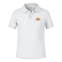 Thumbnail for Colourful 3 Airplanes Designed Children Polo T-Shirts