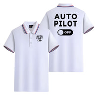 Thumbnail for Auto Pilot Off Designed Stylish Polo T-Shirts (Double-Side)