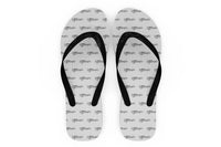 Thumbnail for Special Cessna Text Designed Slippers (Flip Flops)