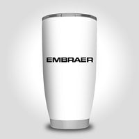 Thumbnail for Embraer & Text Designed Tumbler Travel Mugs