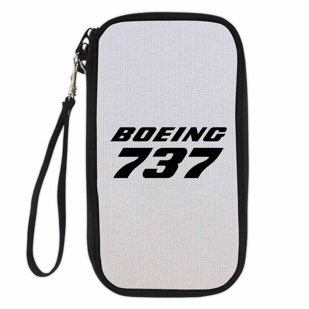 Boeing 737 & Text Designed Travel Cases & Wallets