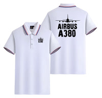 Thumbnail for Airbus A380 & Plane Designed Stylish Polo T-Shirts (Double-Side)