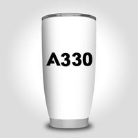 Thumbnail for A330 Flat Text Designed Tumbler Travel Mugs