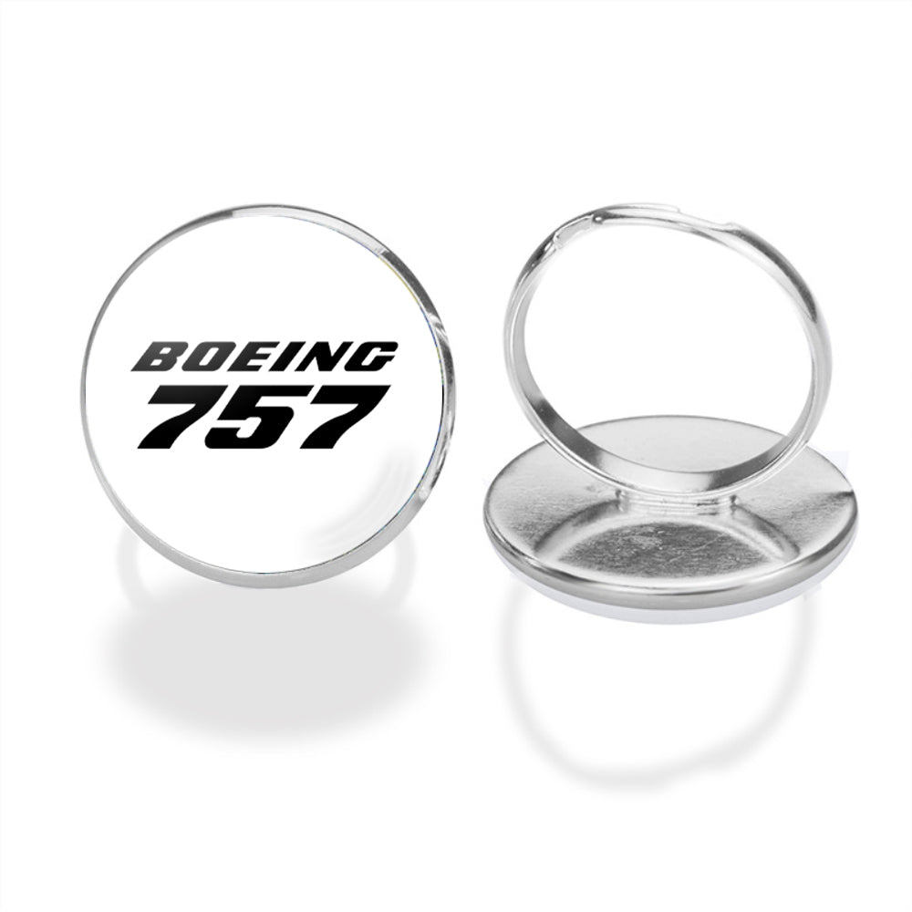 Boeing 757 & Text Designed Rings