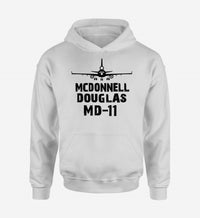 Thumbnail for McDonnell Douglas MD-11 & Plane Designed Hoodies
