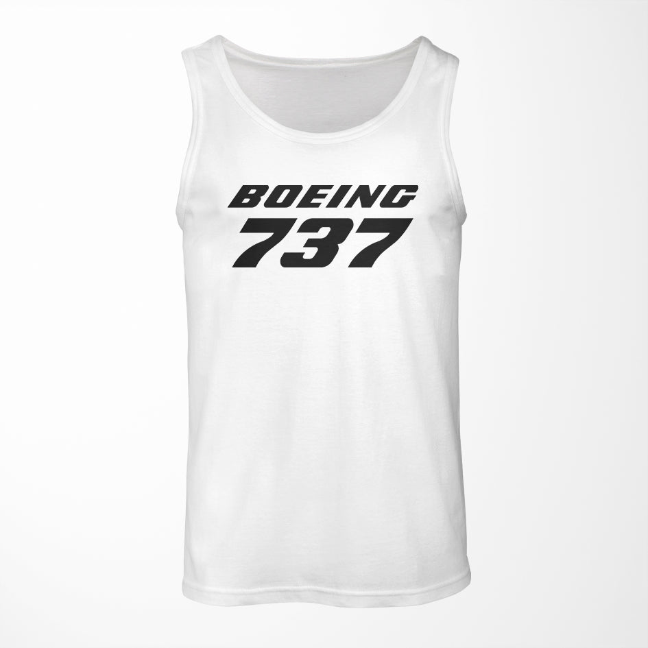 Boeing 737 & Text Designed Tank Tops