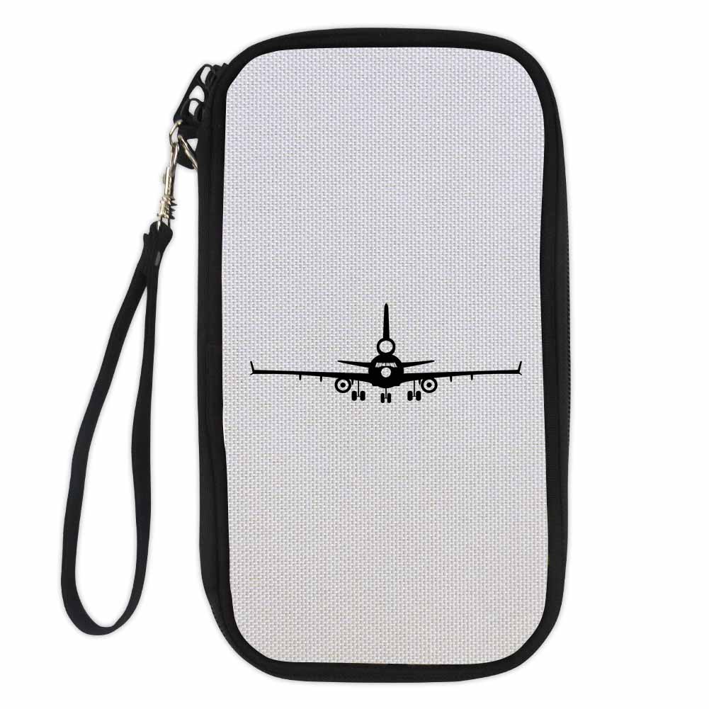 McDonnell Douglas MD-11 Silhouette Plane Designed Travel Cases & Wallets