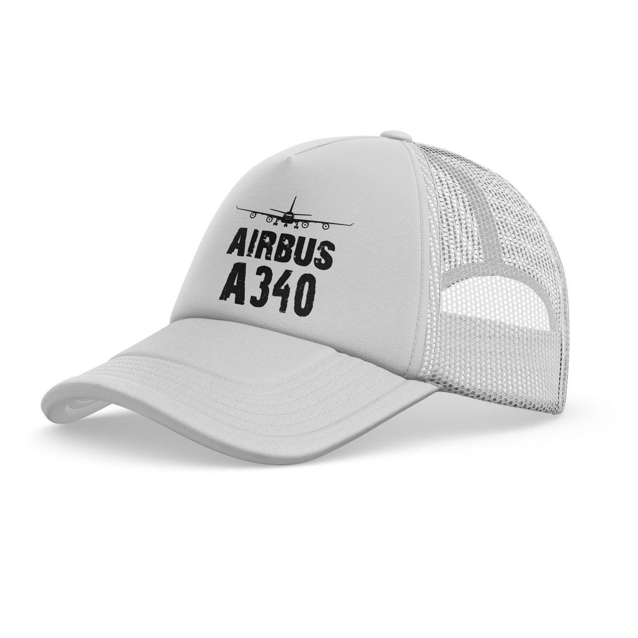 Airbus A340 & Plane Designed Trucker Caps & Hats