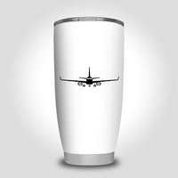 Thumbnail for Embraer E-190 Silhouette Plane Designed Tumbler Travel Mugs