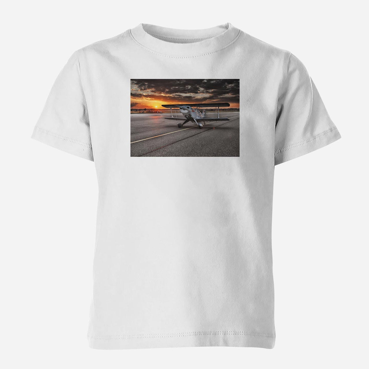 Beautiful Show Airplane Dreamliner Designed Children T-Shirts