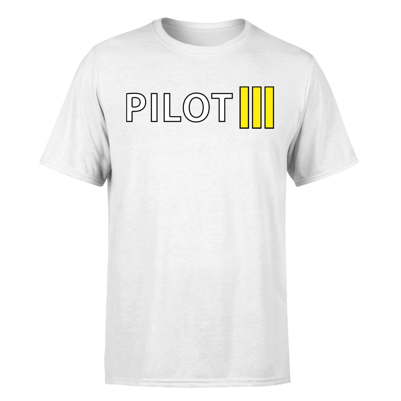 Pilot & Stripes (3 Lines) Designed T-Shirts