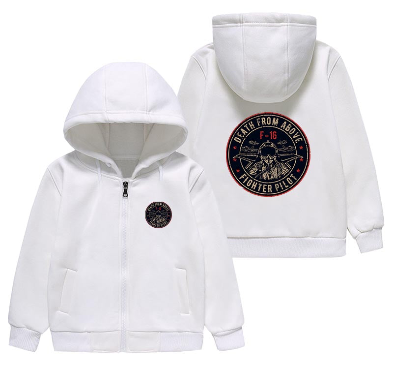 Fighter Jet 16 - Death From Above Designed "CHILDREN" Zipped Hoodies