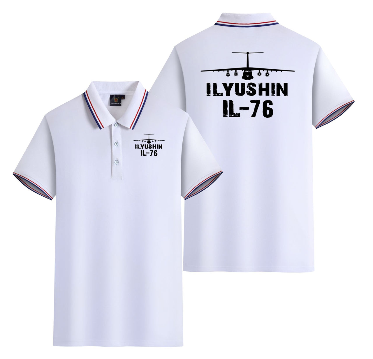 ILyushin IL-76 & Plane Designed Stylish Polo T-Shirts (Double-Side)