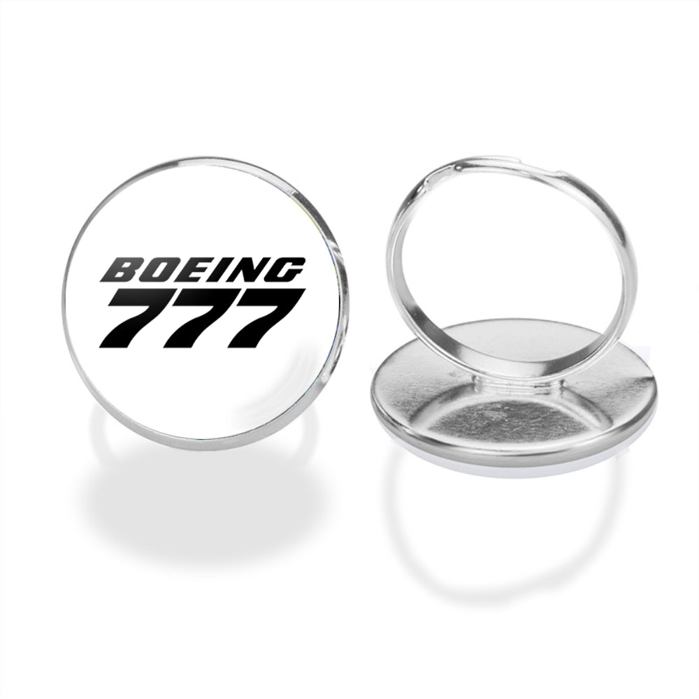 Boeing 777 & Text Designed Rings