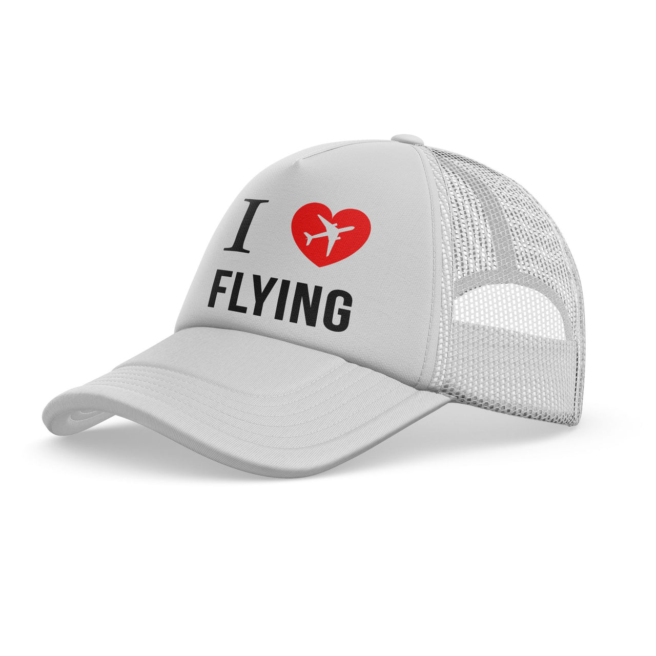 I Love Flying Designed Trucker Caps & Hats