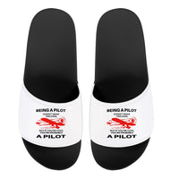 Thumbnail for If You're Cool You're Probably a Pilot Designed Sport Slippers