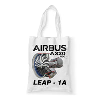 Thumbnail for Airbus A320neo & Leap 1A Designed Tote Bags