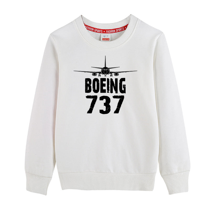 Boeing 737 & Plane Designed "CHILDREN" Sweatshirts