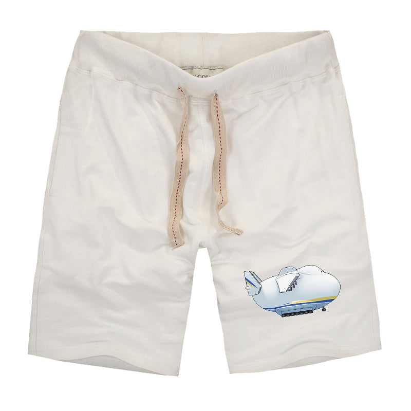 Antonov 225 Side Profile Designed Cotton Shorts