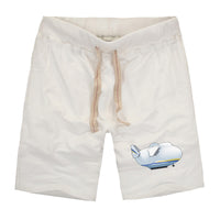 Thumbnail for Antonov 225 Side Profile Designed Cotton Shorts