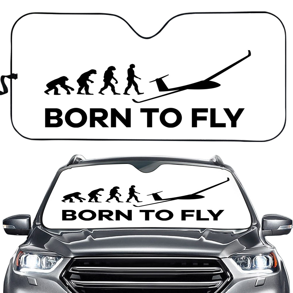 Born To Fly Glider Designed Car Sun Shade