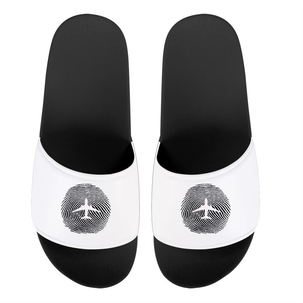 Aviation Finger Print Designed Sport Slippers