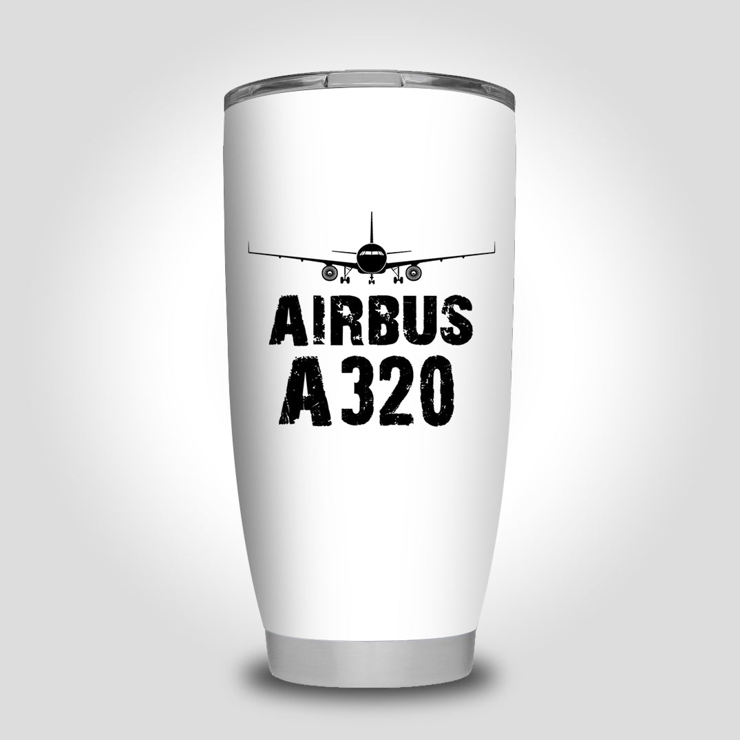 Airbus A320 & Plane Designed Tumbler Travel Mugs
