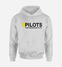 Thumbnail for Pilots They Know How To Fly Designed Hoodies