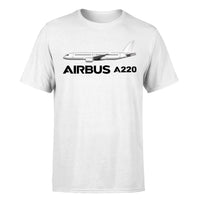 Thumbnail for The Airbus A220 Designed T-Shirts