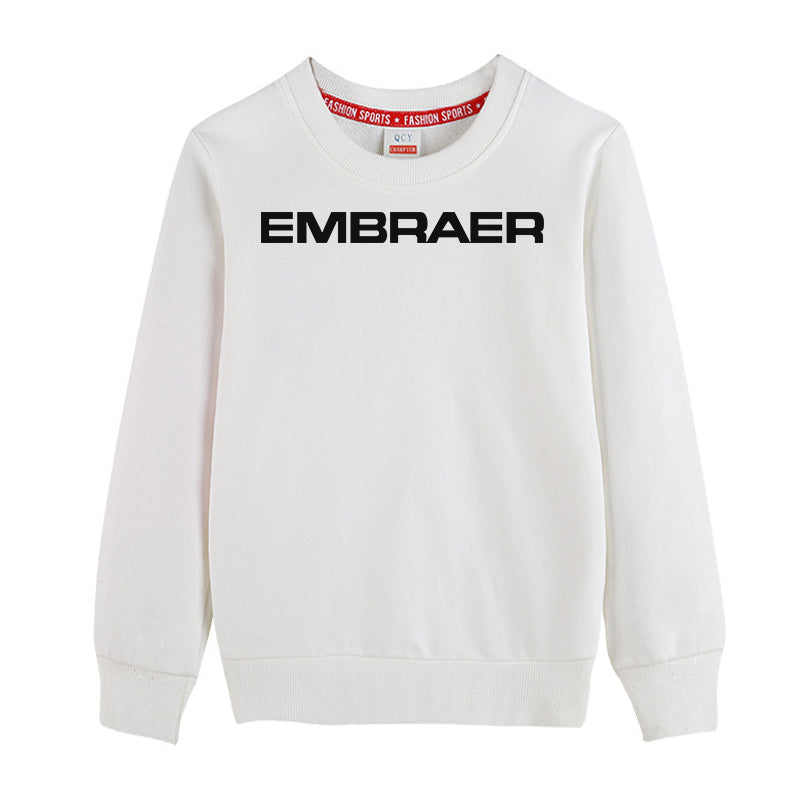 Embraer & Text Designed "CHILDREN" Sweatshirts