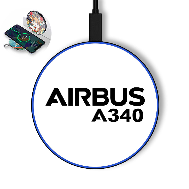 Airbus A340 & Text Designed Wireless Chargers