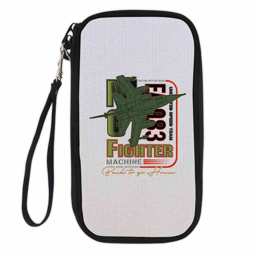 Fighter Machine Designed Travel Cases & Wallets