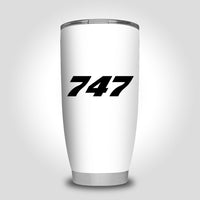 Thumbnail for 747 Flat Text Designed Tumbler Travel Mugs