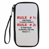 Thumbnail for Rule 1 - Pilot is Always Correct Designed Travel Cases & Wallets