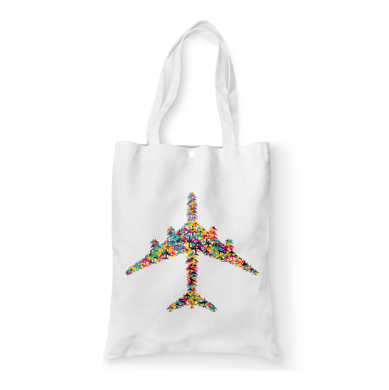 Colourful Airplane Designed Tote Bags