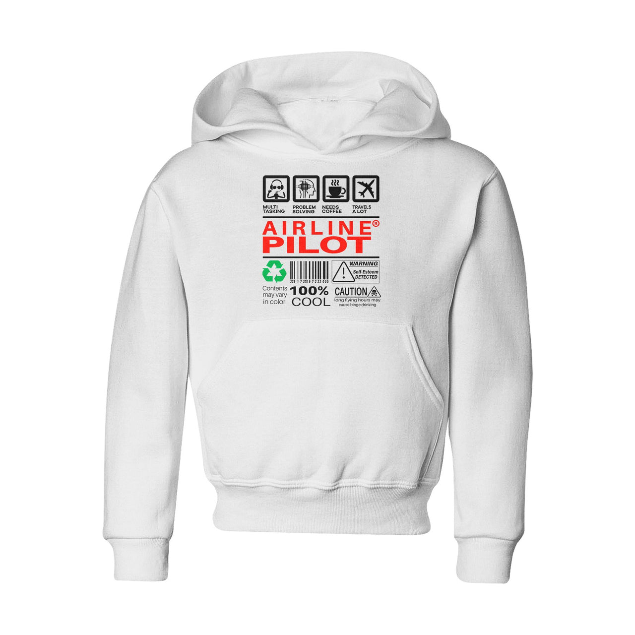Airline Pilot Label Designed "CHILDREN" Hoodies