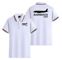 Thumbnail for Airbus A320 Printed Designed Stylish Polo T-Shirts (Double-Side)