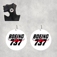 Thumbnail for Amazing Boeing 737 Designed Wooden Drop Earrings