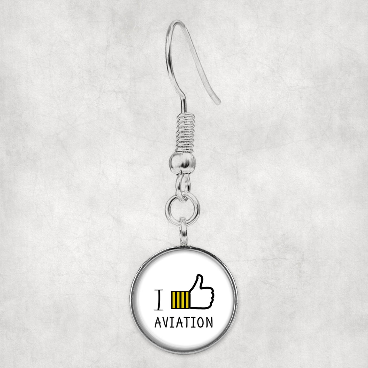 I Like Aviation Designed Earrings