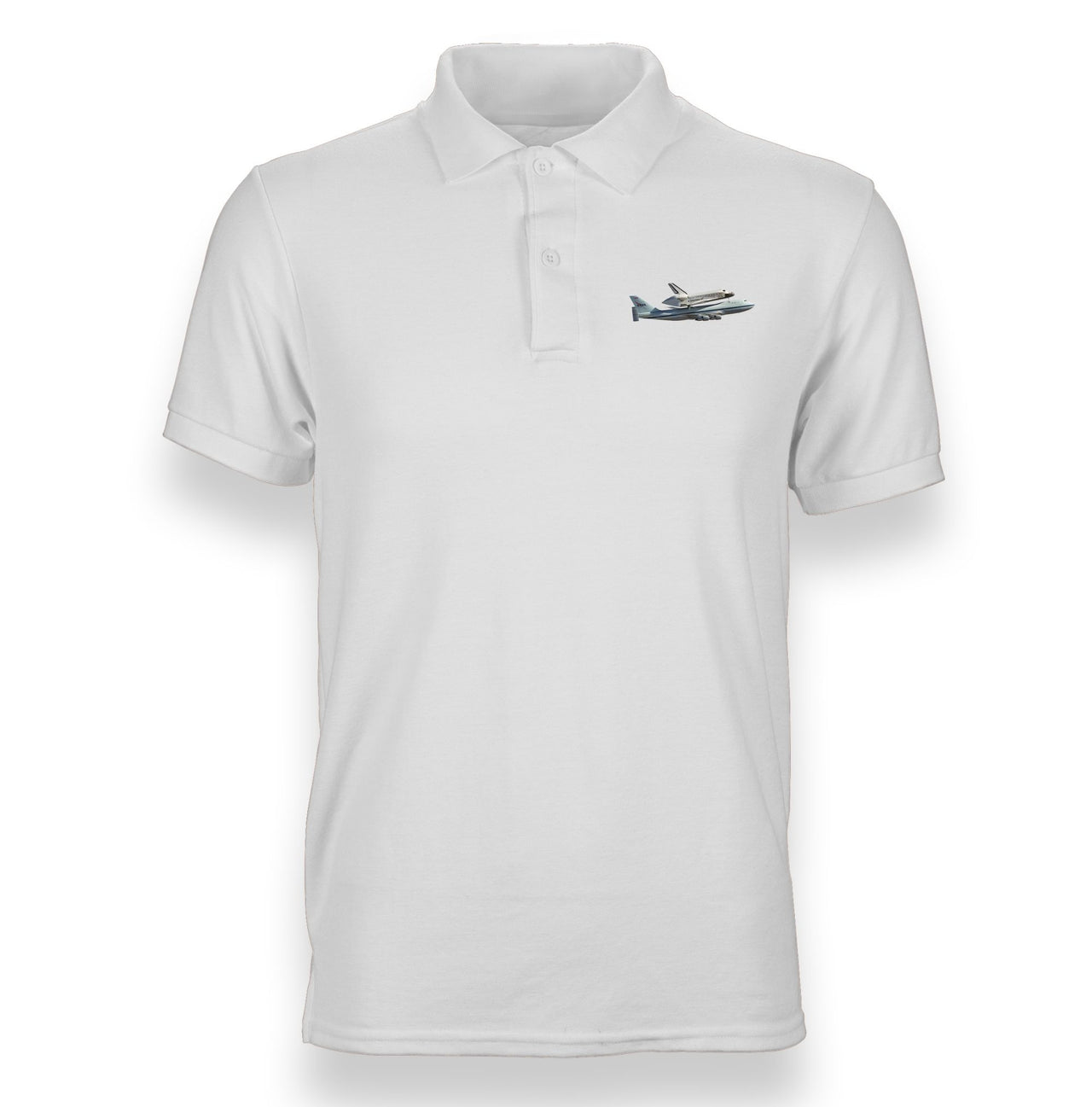 Space shuttle on 747 Designed "WOMEN" Polo T-Shirts