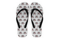 Thumbnail for Ready For Takeoff Designed Slippers (Flip Flops)