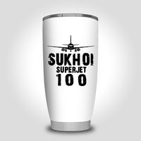 Thumbnail for Sukhoi Superjet 100 & Plane Designed Tumbler Travel Mugs